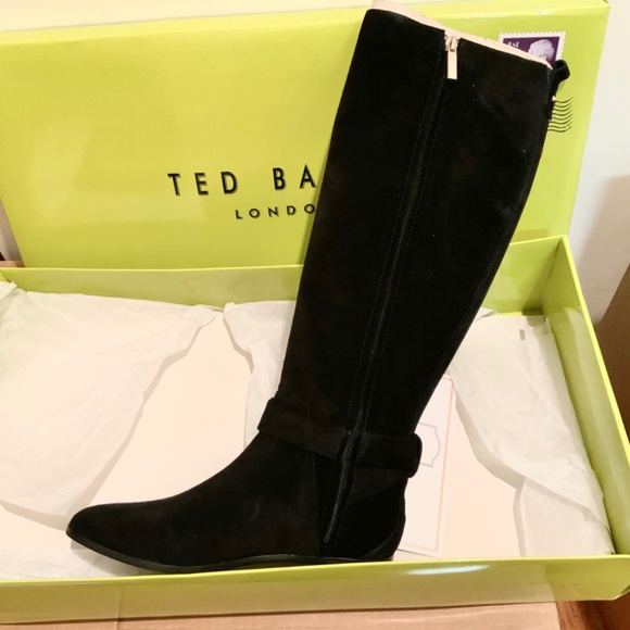 Ted Baker Sintiia Suede Bow Detail Knee 